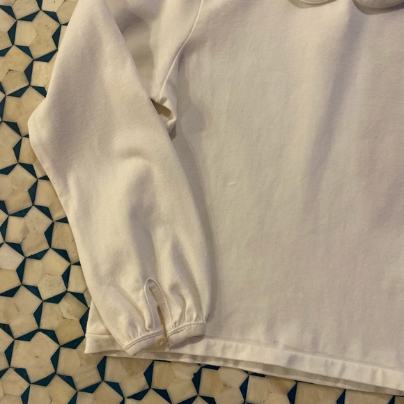 Ralph Lauren Off-White Long Sleeve Top with Peter Pan Collar size 5 - Picture 3 of 4